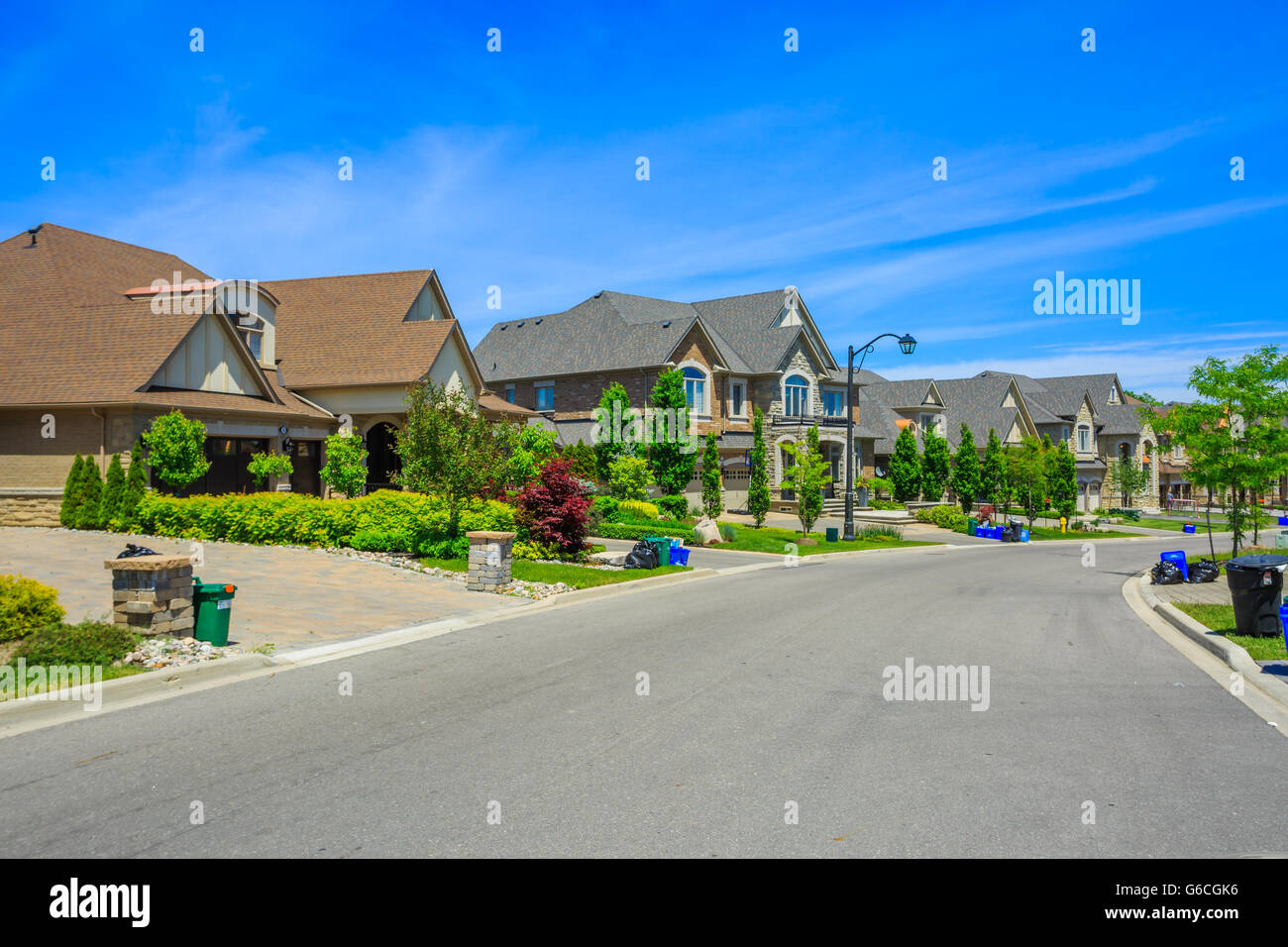 Luxury houses in North America Stock Photo