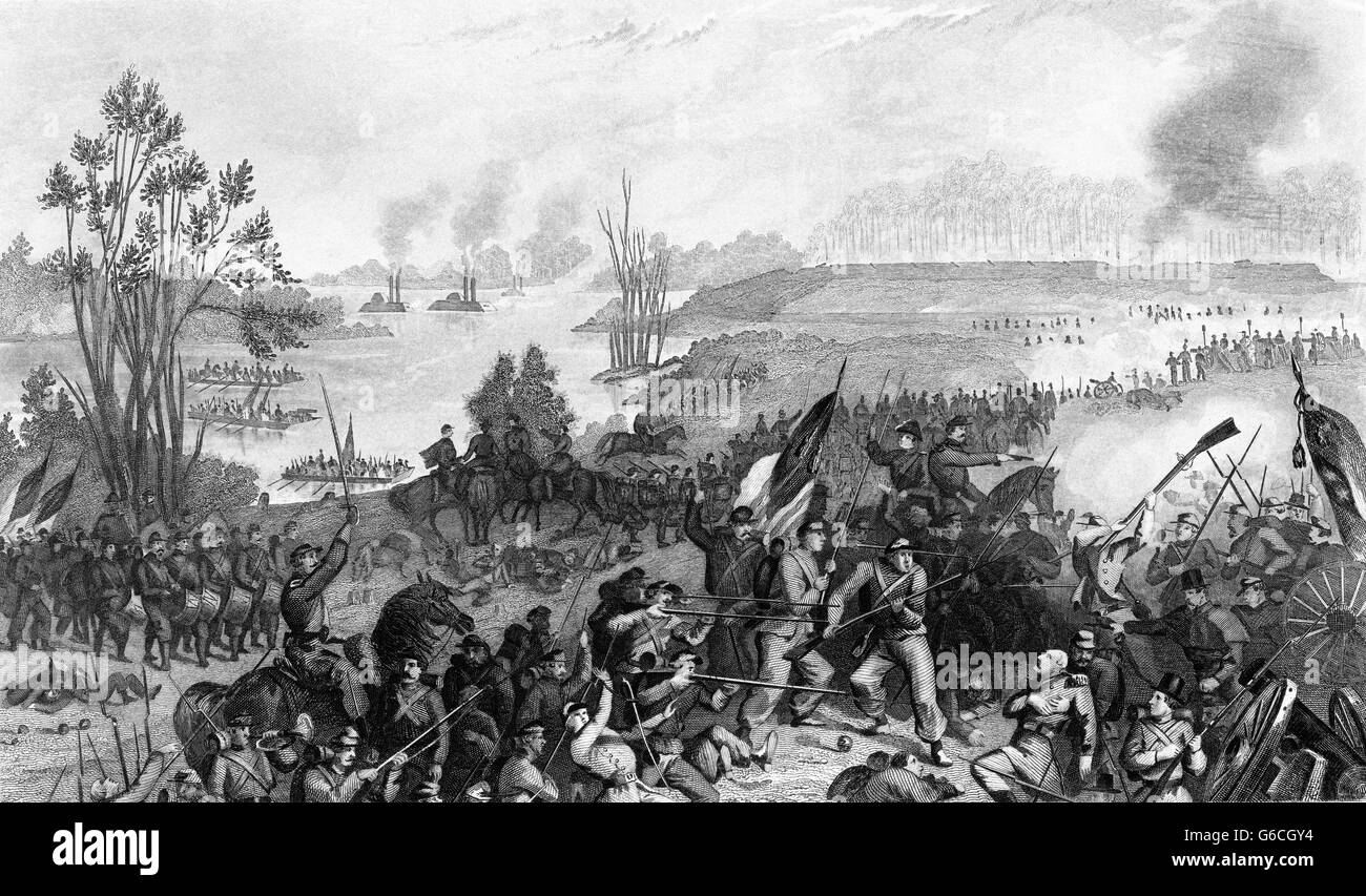 1860s FEBRUARY 1862 CAPTURE OF FORT DONELSON TENNESSEE BY UNION FORCES Stock Photo