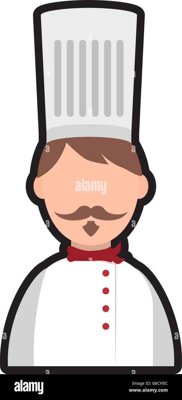 Chef icon. Menu and kitchen design. Vector graphic Stock Vector Image ...
