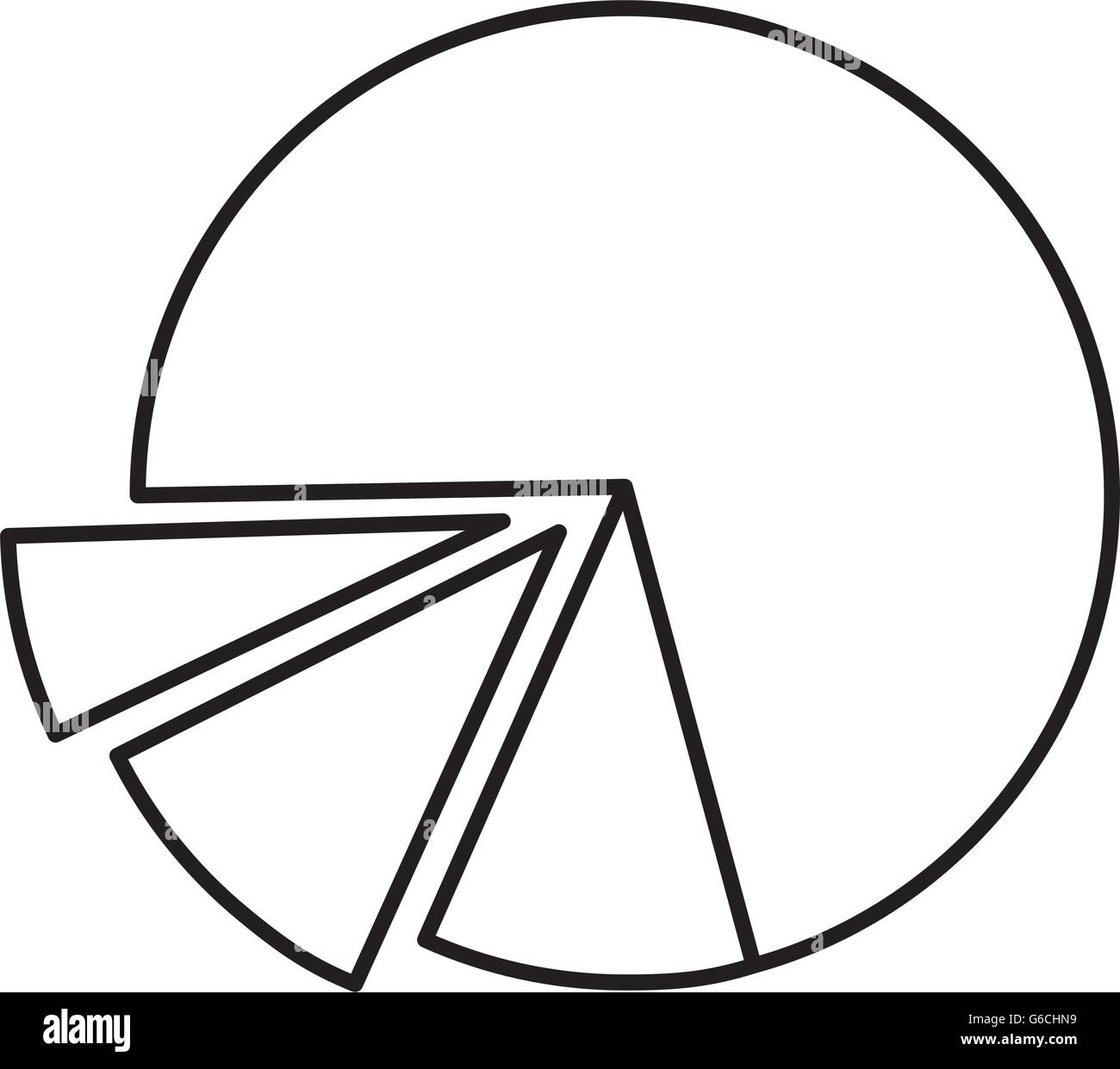 Infographic icon. Data cake design. Vector graphic Stock Vector Image ...