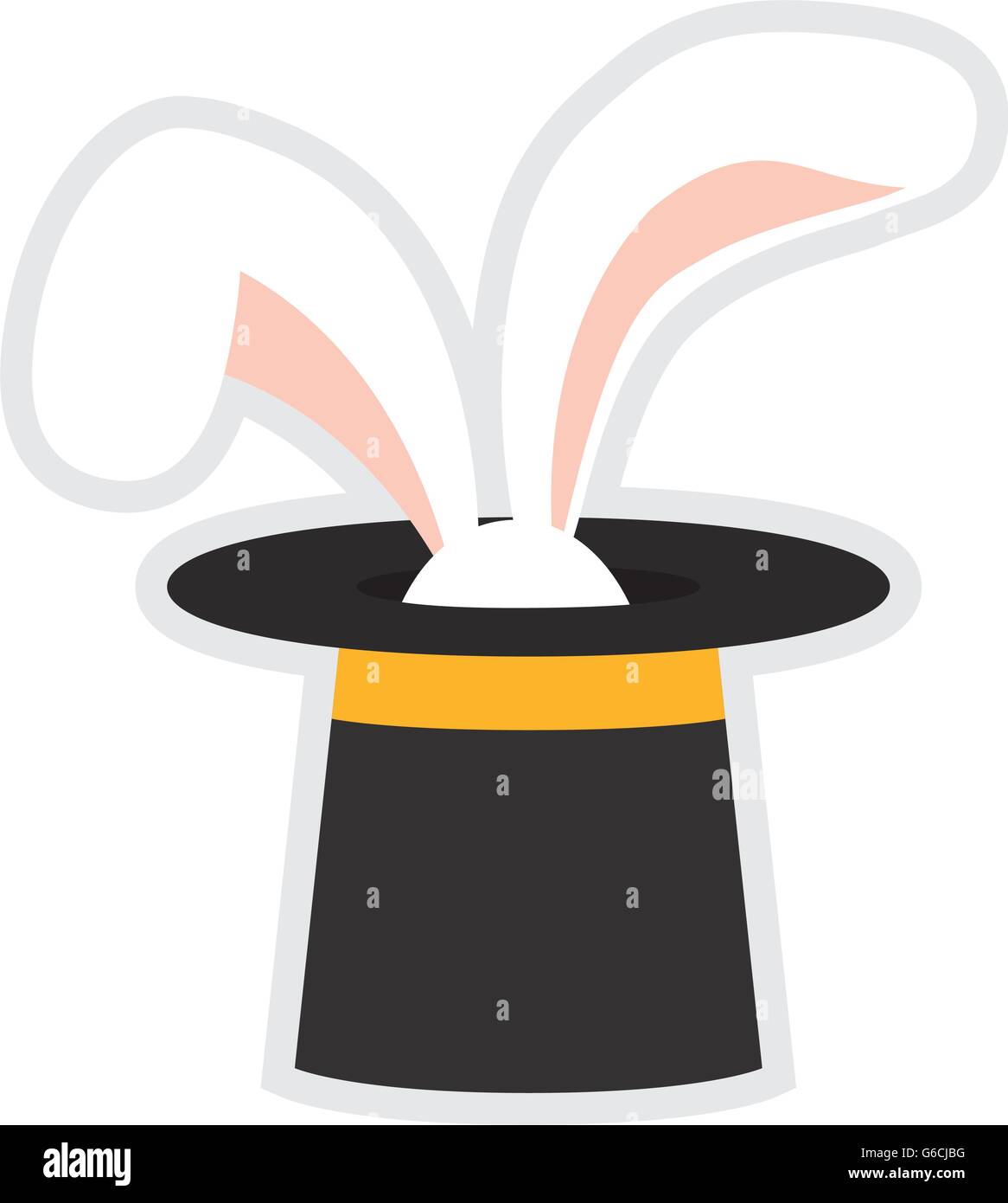 rabbit and hat icon. Circus and carnival design. Vector graphic Stock ...