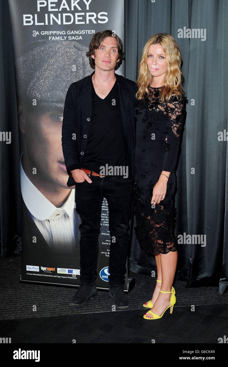 Cillian Murphy and Annabelle Wallis arriving at a gala screening of Peaky Blinders at the BFI, London. Stock Photo