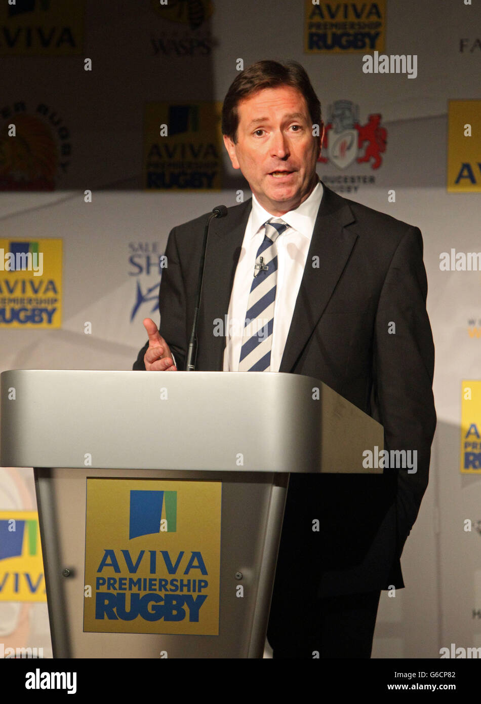 Prem Rugby Launch Rugby Union - Aviva Premiership Launch - Twickenham Stadium Stock Photo ...