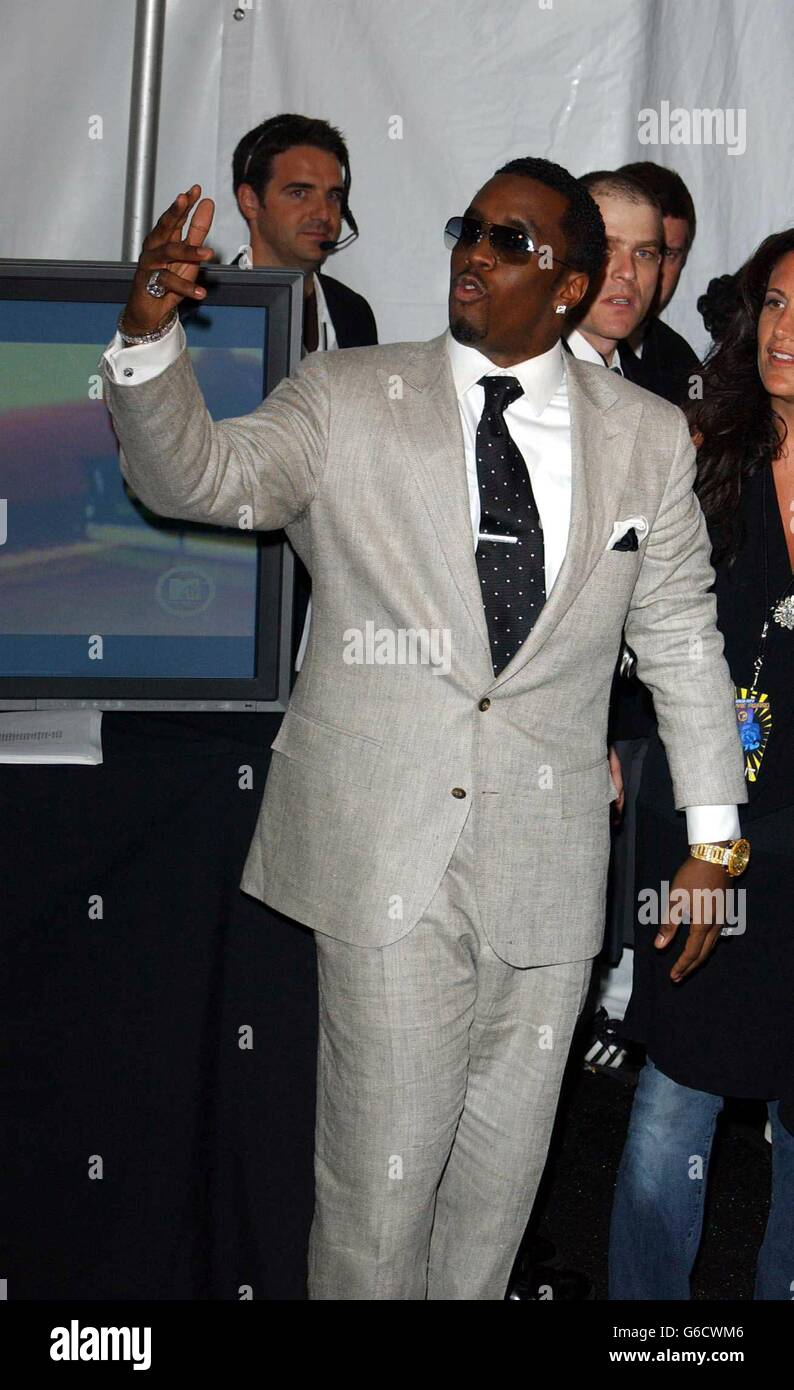 MTV Movie Awards P Diddy Stock Photo Alamy