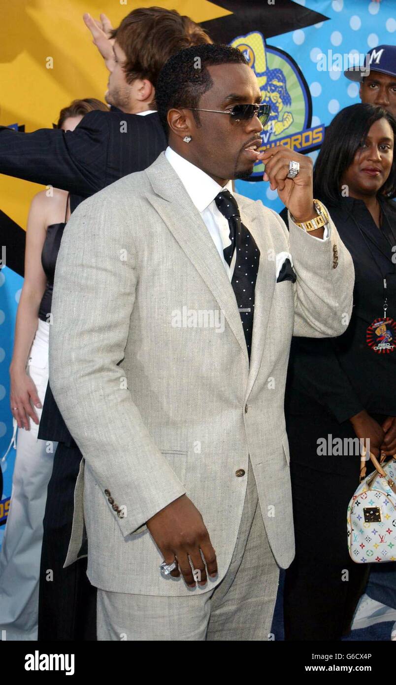 MTV Movie Awards P Diddy. P Diddy arriving at The Shrine Auditorium