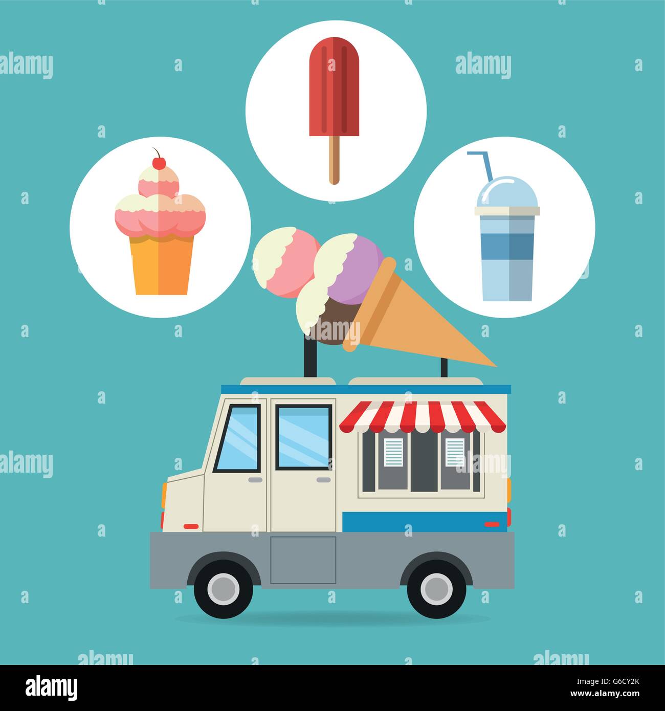 Delicius food. Truck icon. Delivery concept. graphic vector Stock ...