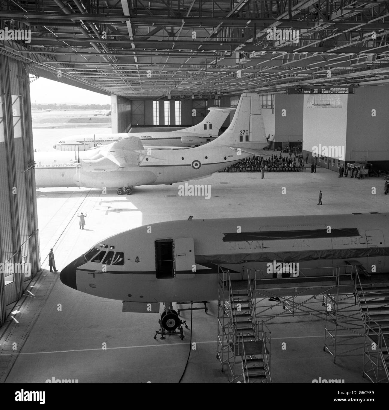 Military hangar Black and White Stock Photos & Images - Alamy