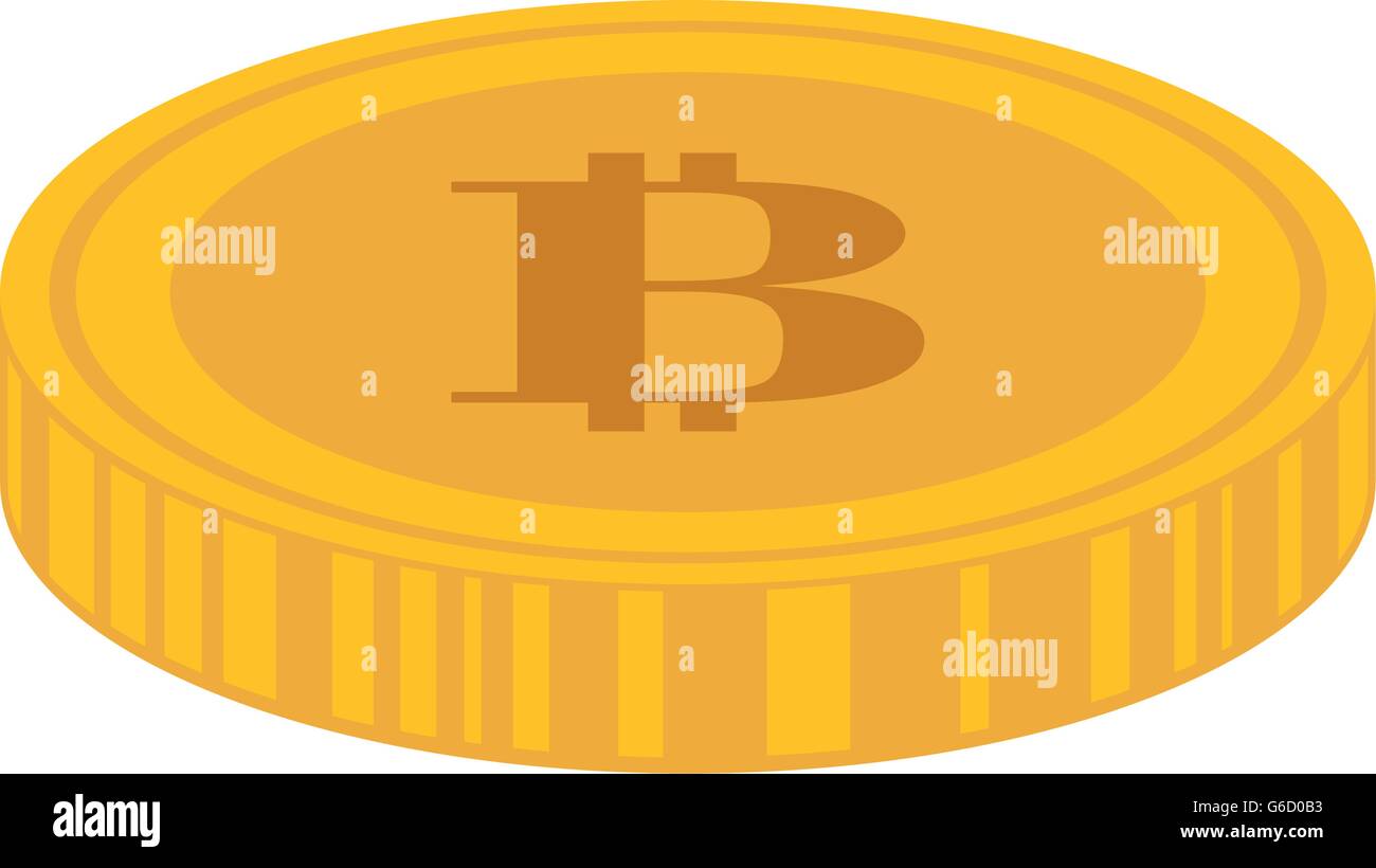 Coin icon. Bitcoin design. vector graphic Stock Vector Image & Art - Alamy