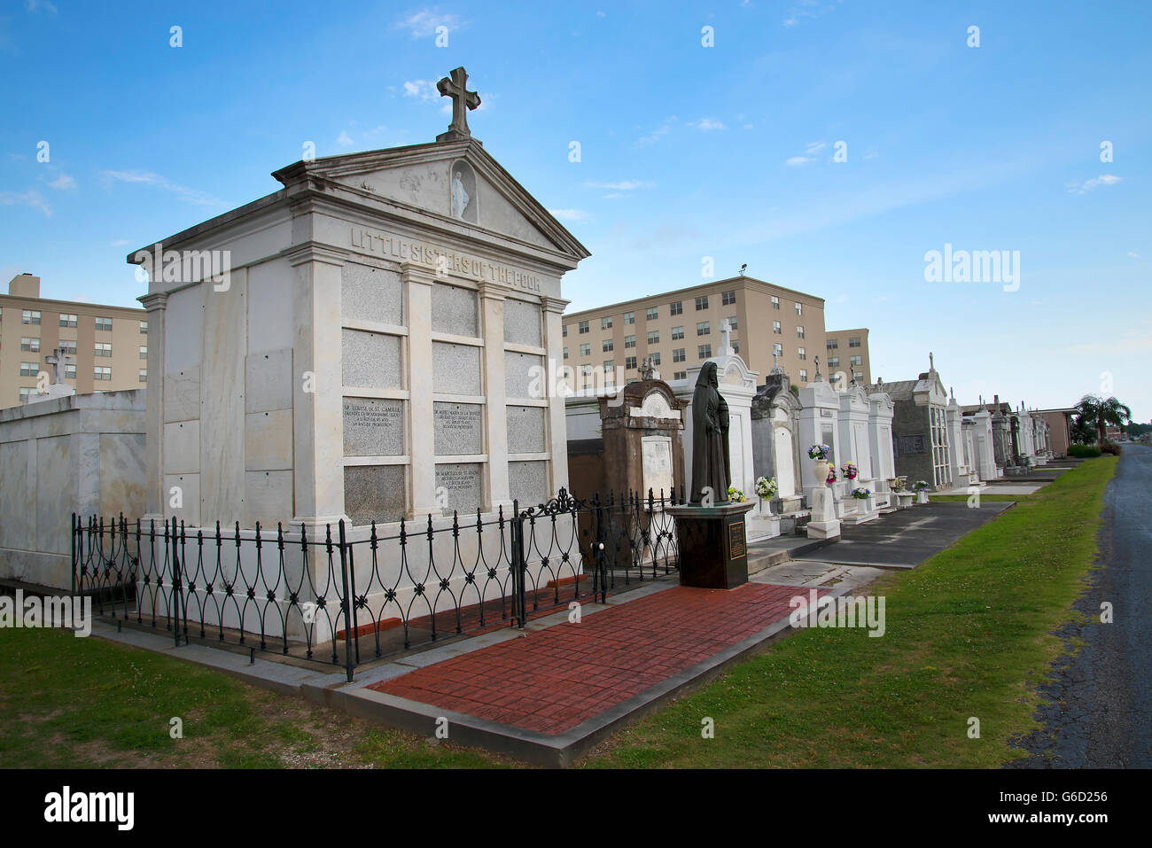 One of the above ground Cemeteries in New Orleans Louisiana USA Stock