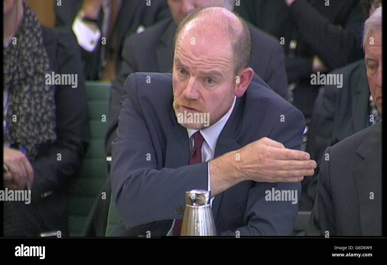 Former BBC director general Mark Thompson, speaks to the Commons Public