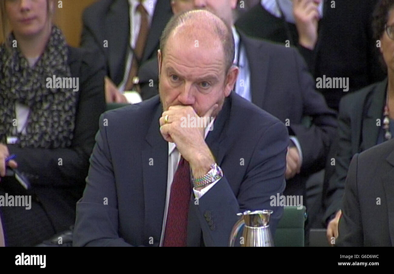 Former BBC director general Mark Thompson, speaks to the Commons Public