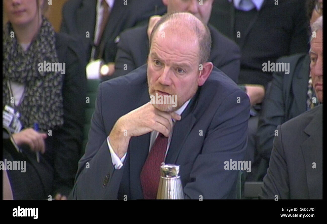Former BBC director general Mark Thompson, speaks to the Commons Public