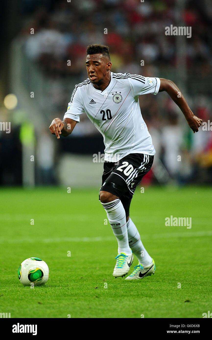 Soccer - 2014 World Cup Qualifier - Europe - Group C - Germany v Austria - Allianz Arena. Jerome Boateng, Germany. Stock Photo