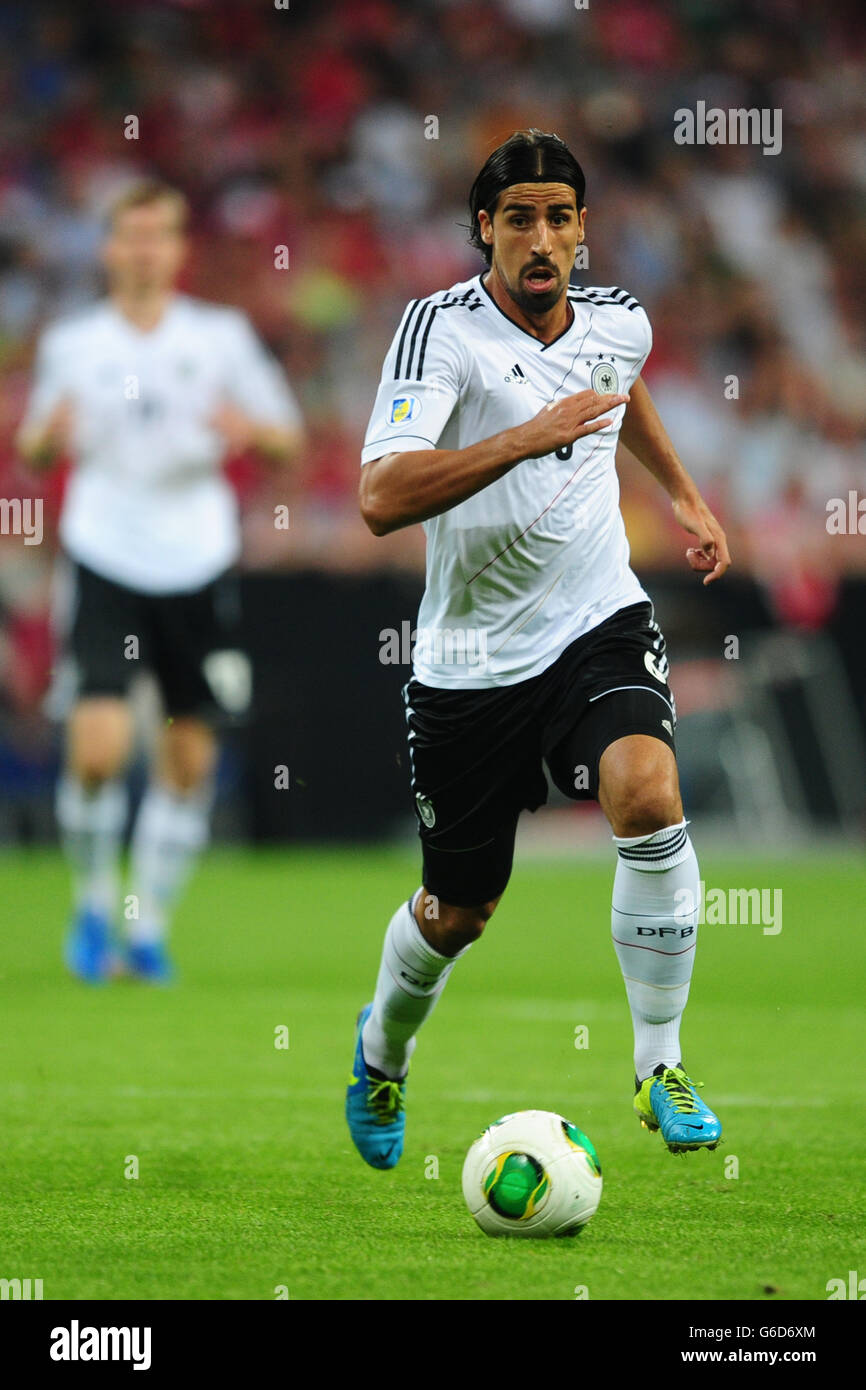 Soccer - 2014 World Cup Qualifier - Europe - Group C - Germany v Austria - Allianz Arena. Sami Khedira, Germany. Stock Photo