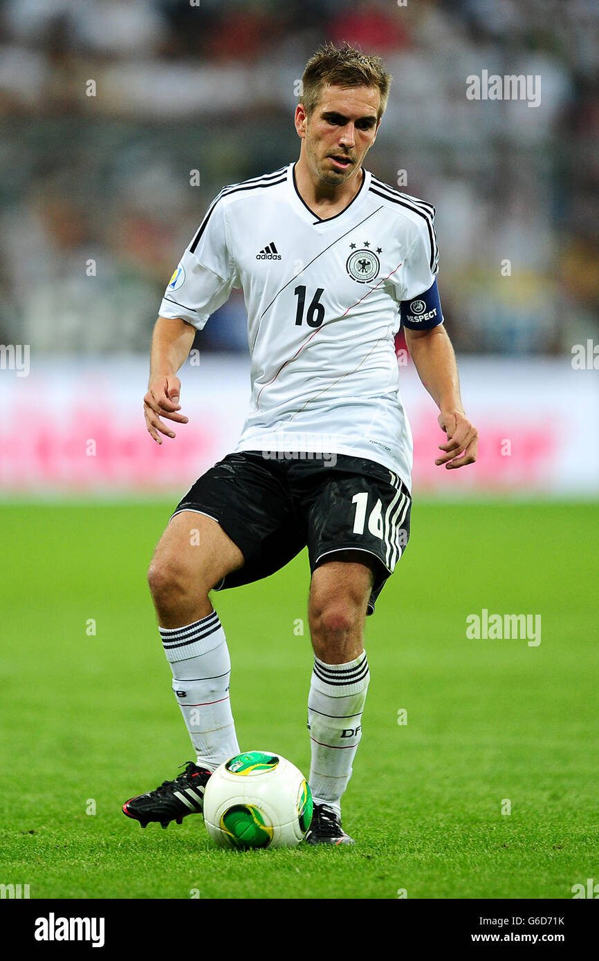 Soccer - 2014 World Cup Qualifier - Europe - Group C - Germany v Austria - Allianz Arena. Philipp Lahm, Germany. Stock Photo