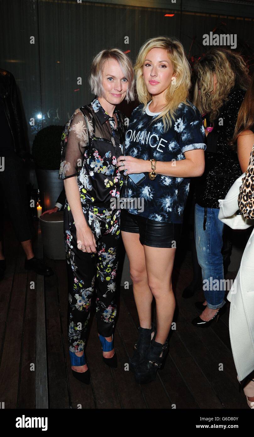 Editor In Chief Of Uk Elle Lorraine Candy And Ellie Goulding At Elle