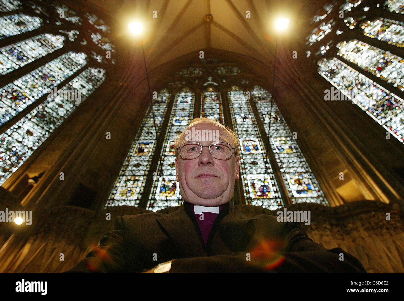 The Archbishop of York stands in York Minster on the day he backed a decision to impose charges at the historic building. * Dr David Hope spoke at a news conference about the financial management of the Minster, which has come in for heavy criticism in recent months, where it was proposed that there should be a compulsory charge for adult visitors to help reduce an annual deficit of 500,000 per year. Stock Photo