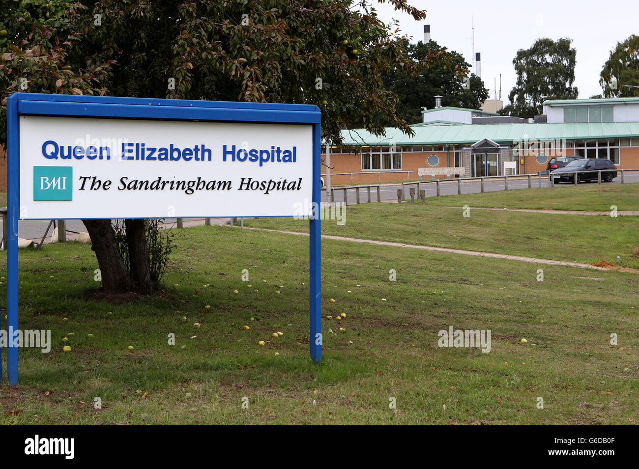 General view of The Queen Elizabeth Hospital in Kings Lynn, Norfolk which close to Anmer, and Anmer Hall, on the Royal Sandringham Estate in Norfolk, which the Duke and Duchess of Cambridge will use as their country home. Stock Photo