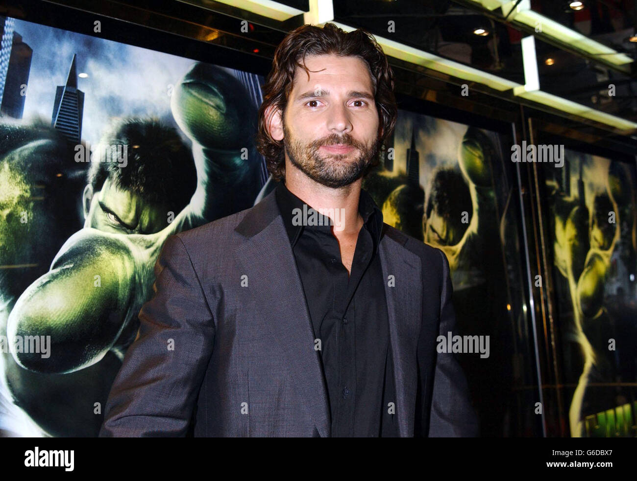 Eric Bana who plays the Hulk arrive at the premiere of 'The Hulk' at the Empire cinema in London's Leicester Square. Stock Photo