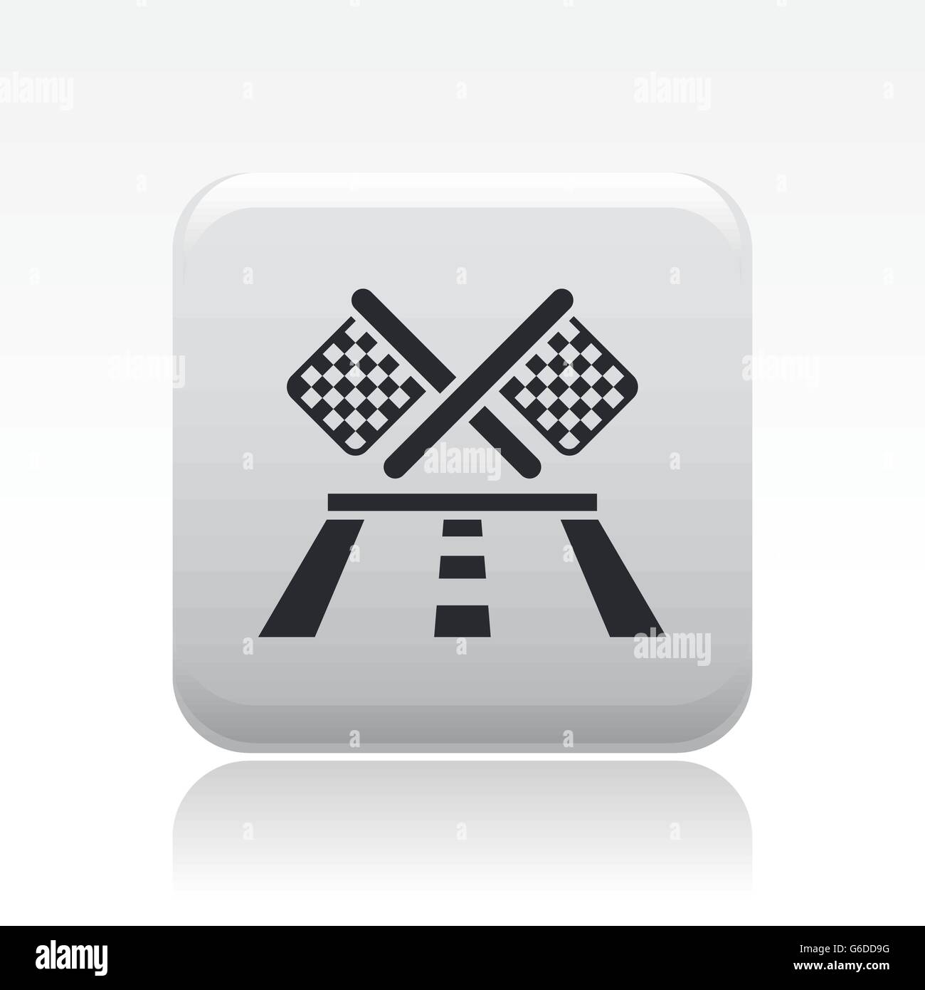 Vector illustration of single isolated race icon Stock Vector Image ...