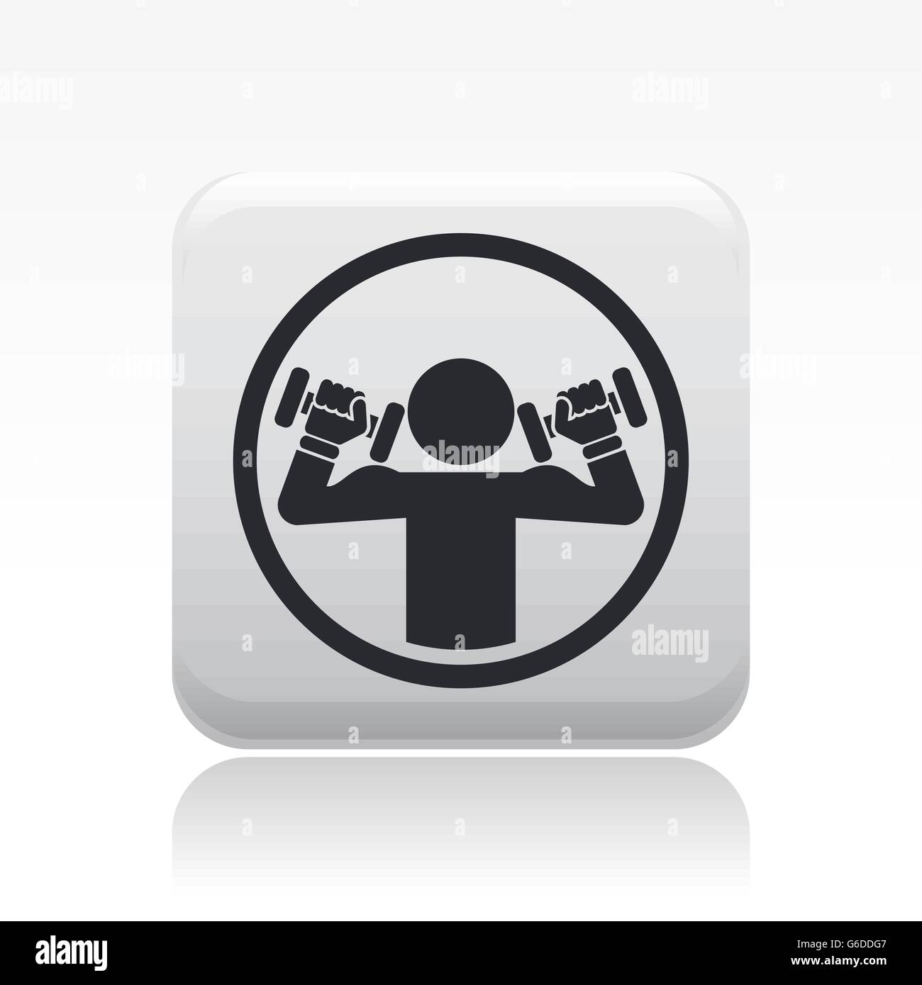 Vector illustration of single isolated gym icon Stock Vector Image ...