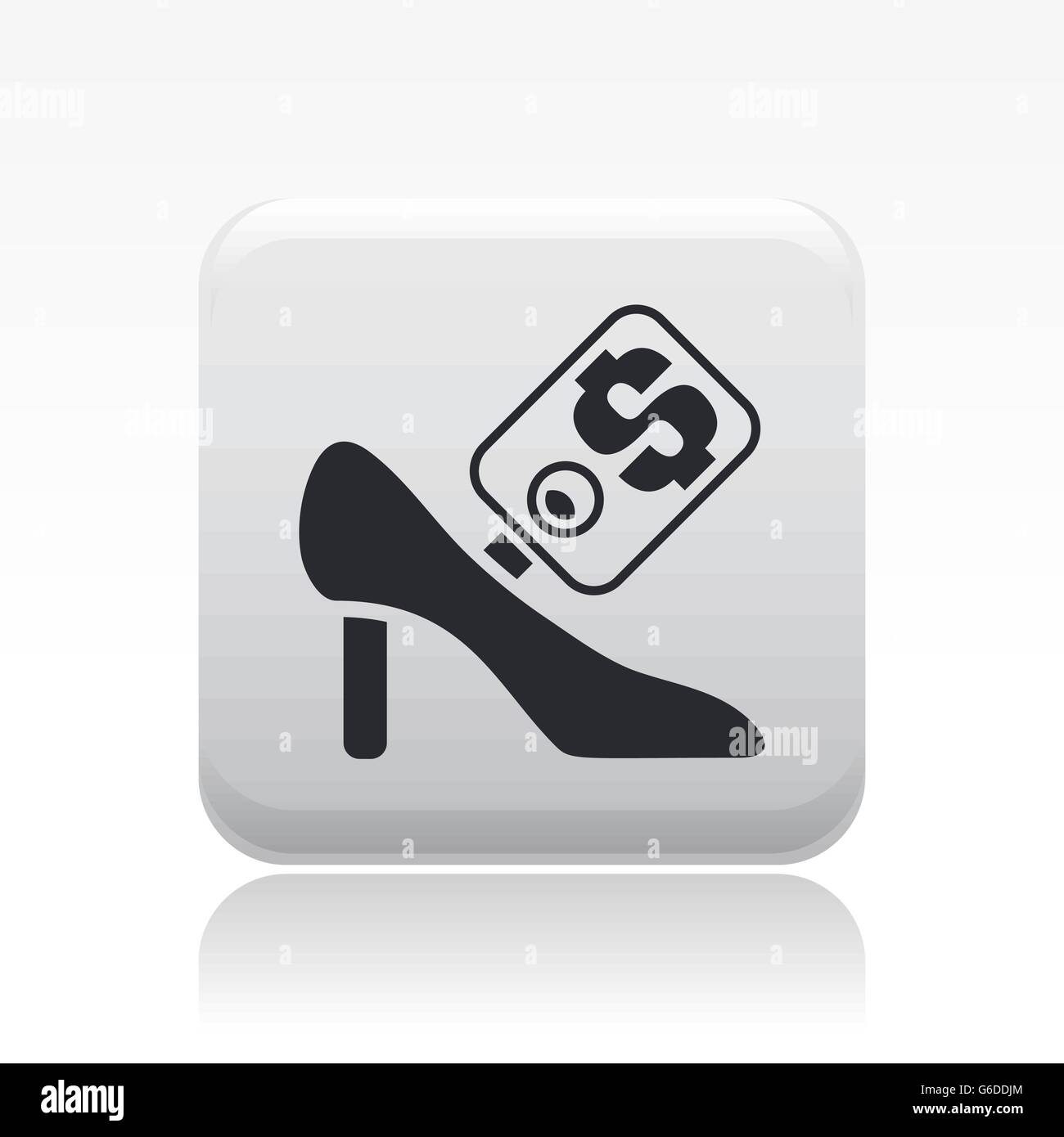 Vector illustration of single isolated shoe sale icon Stock Vector ...