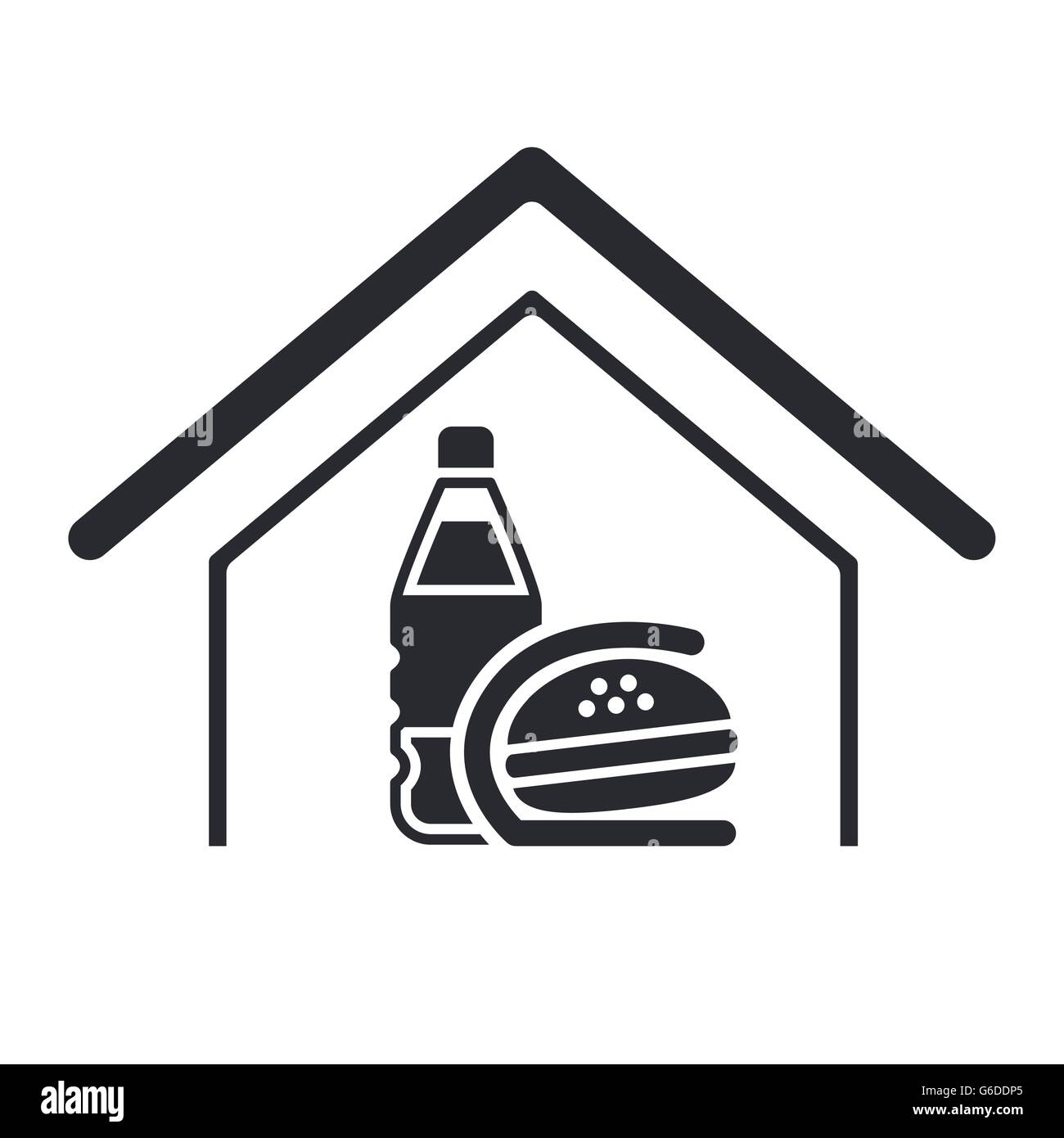 Vector illustration of single isolated fast-food icon Stock Vector ...