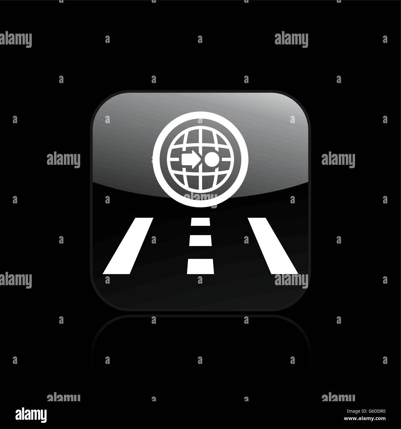 Vector illustration of single navigate icon Stock Vector Image & Art ...