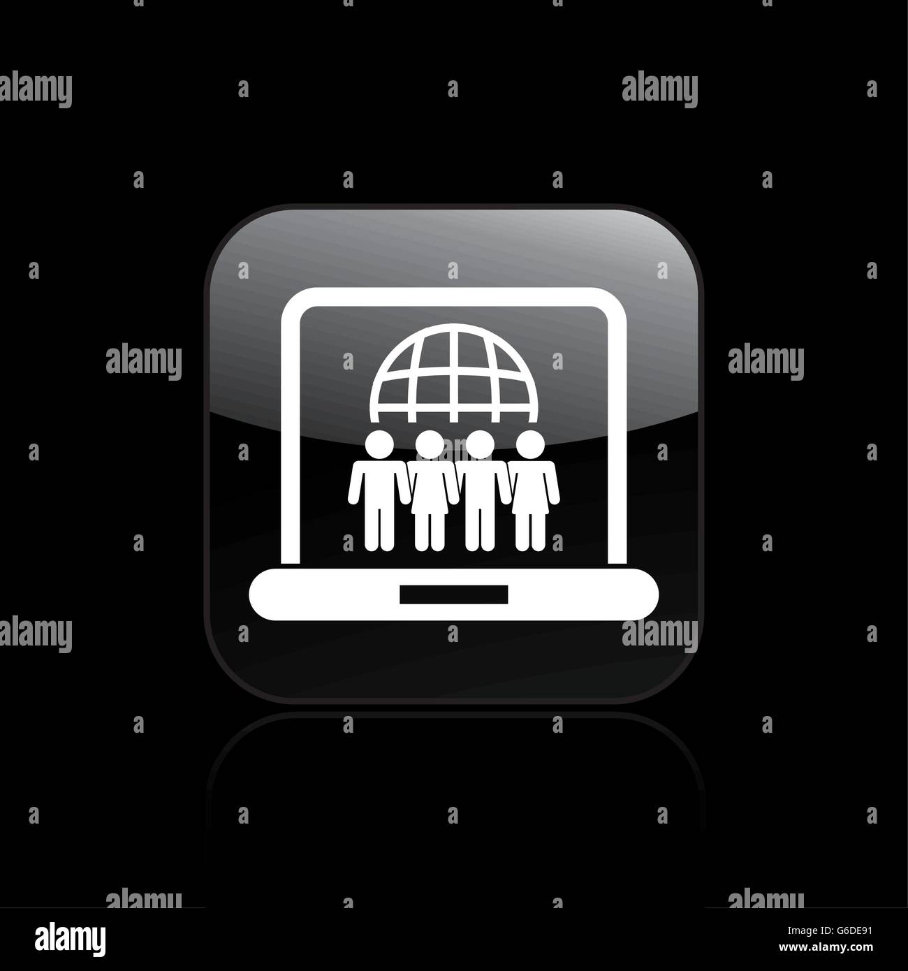 Vector illustration of web social union icon Stock Vector Image & Art