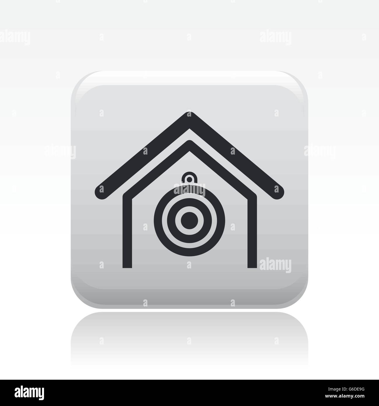 Vector illustration of single isolated target icon Stock Vector Image ...