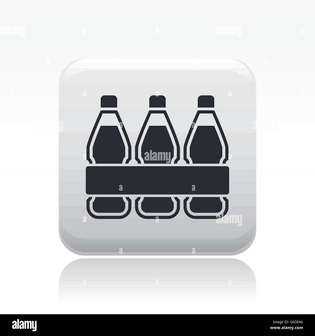 Vector illustration of single isolated bottles icon Stock Vector Image ...