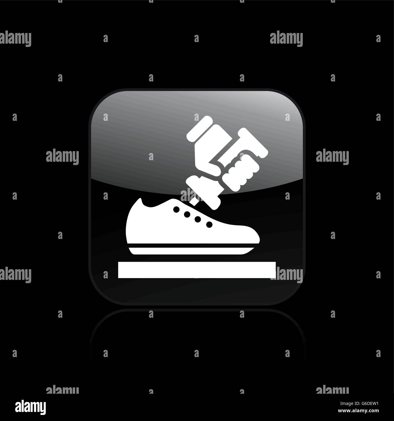 Vector illustration of single isolated shoe icon Stock Vector Image ...