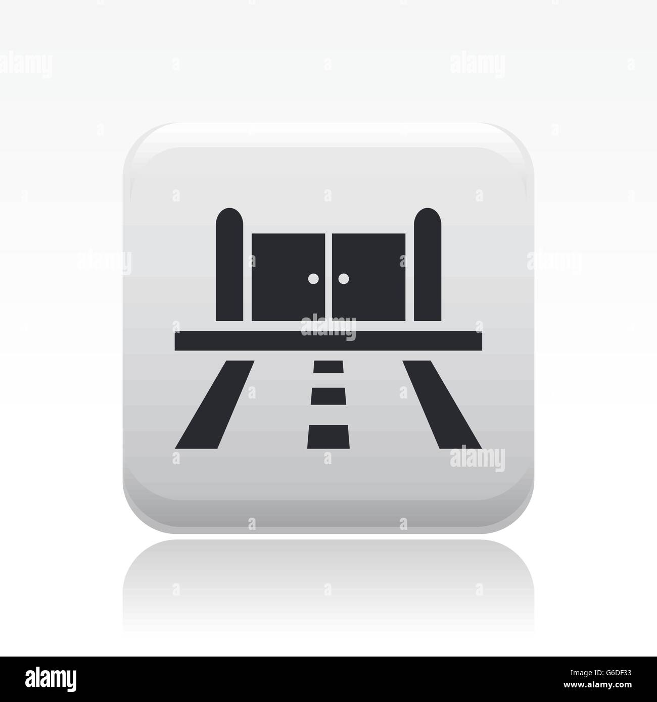 Vector illustration of single isolated road icon Stock Vector Image ...