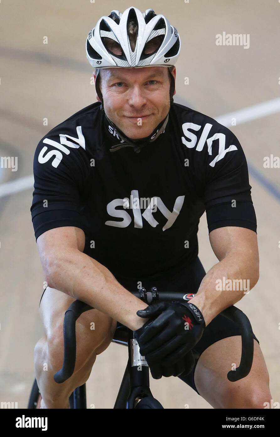 Sir Chris Hoy at the The Sir Chris Hoy Velodrome in Glasgow, Scotland