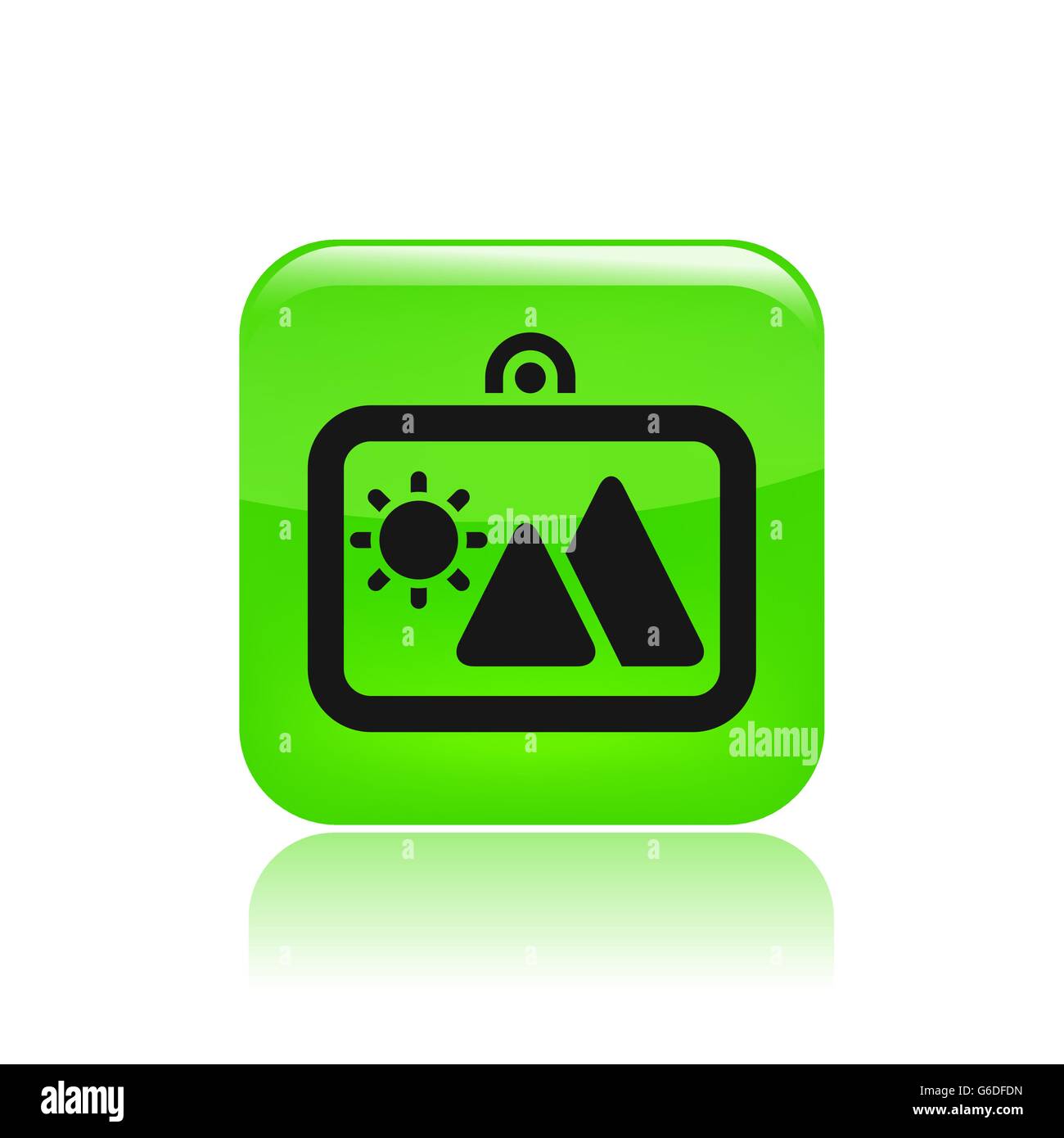 Vector illustration of single isolated picture icon Stock Vector Image ...