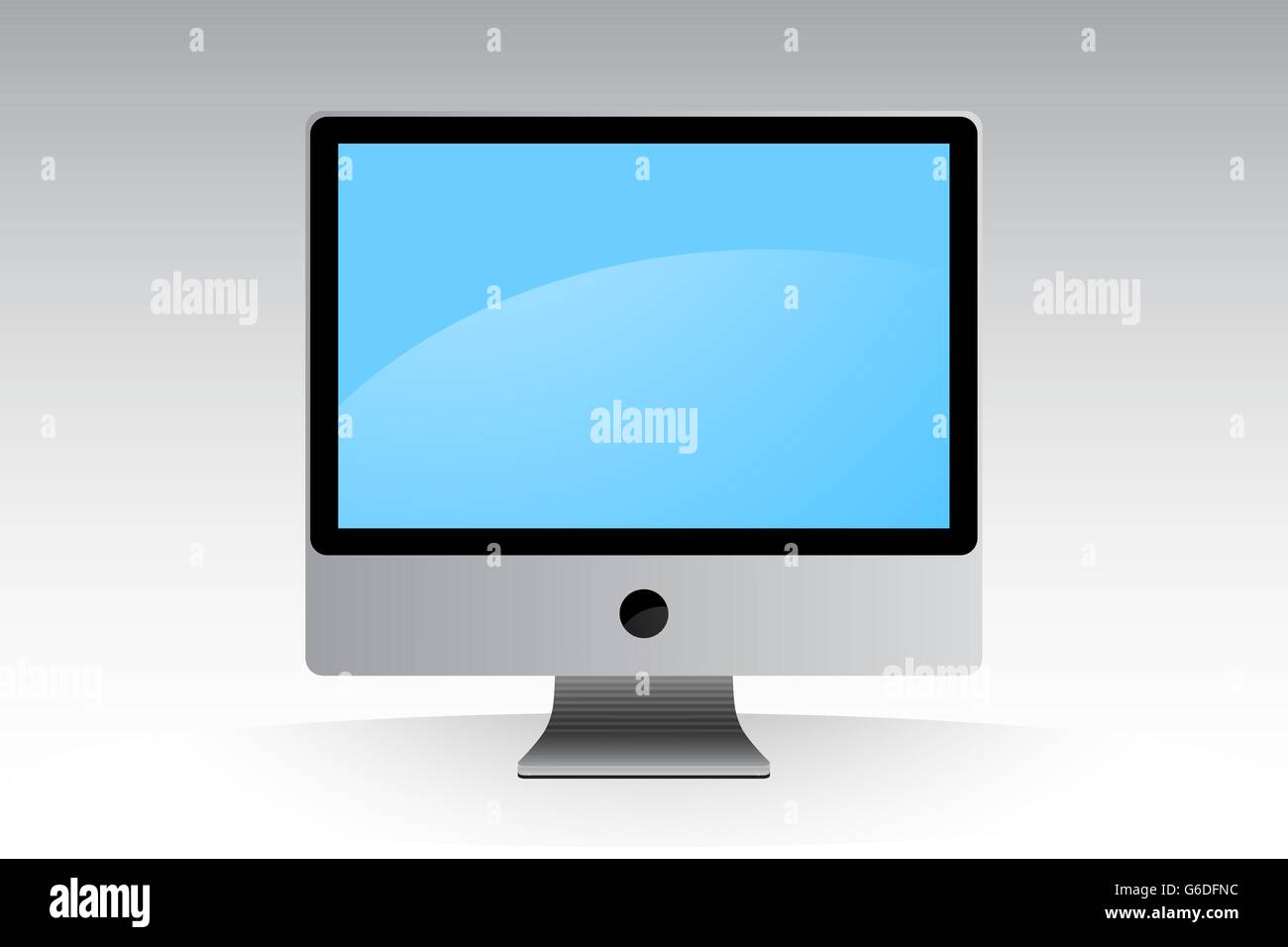 Vector illustration of single isolated PC icon Stock Vector Image & Art ...