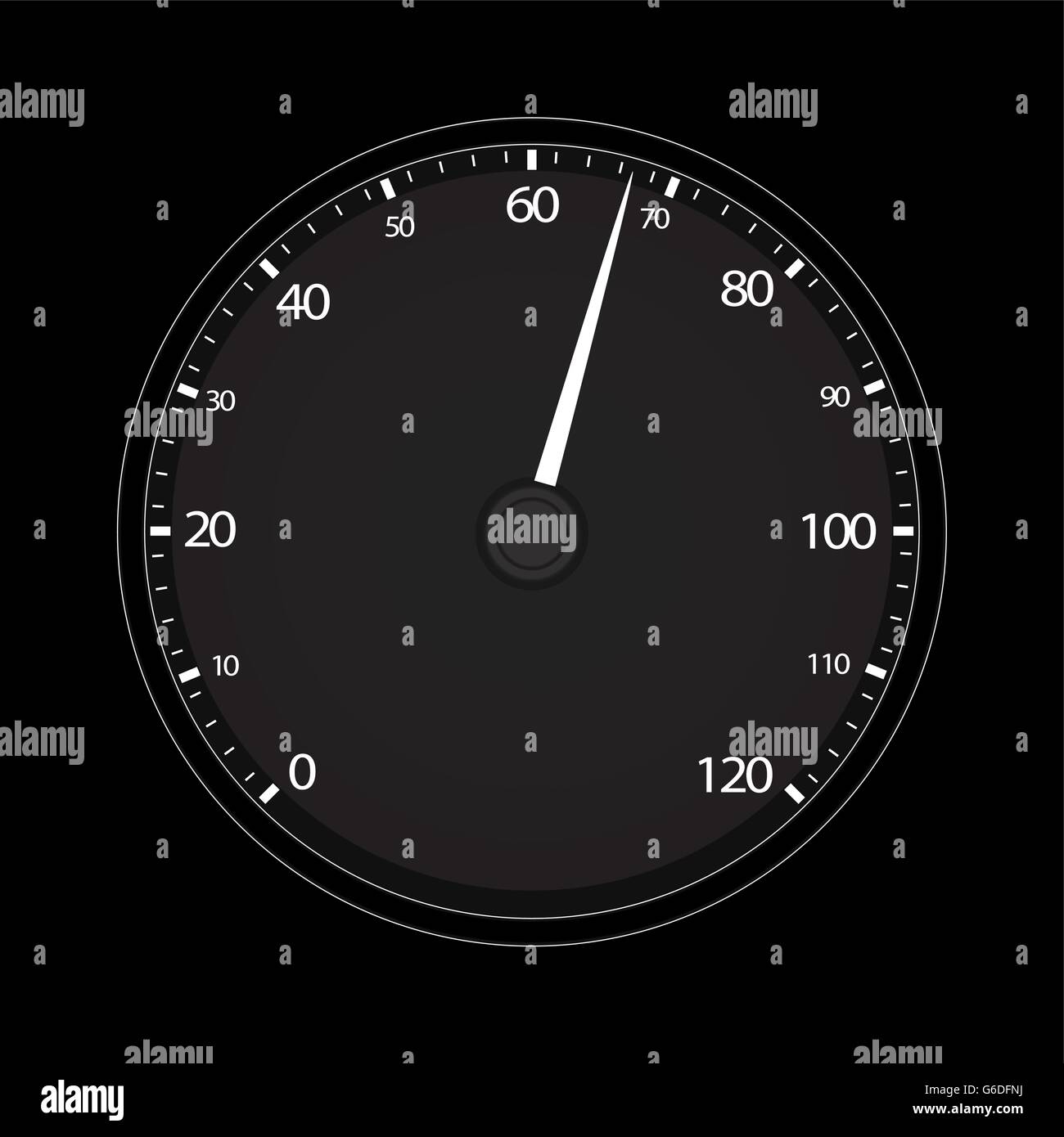 Vector illustration of single isolated tachometer icon Stock Vector ...