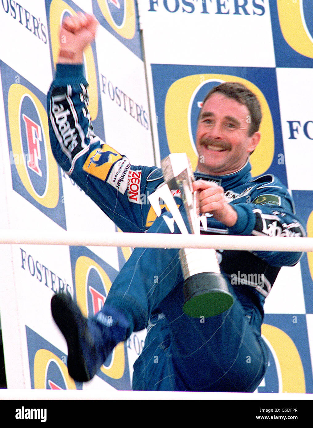 Formula One Motor Racing British Grand Prix 1992 Silverstone Stock