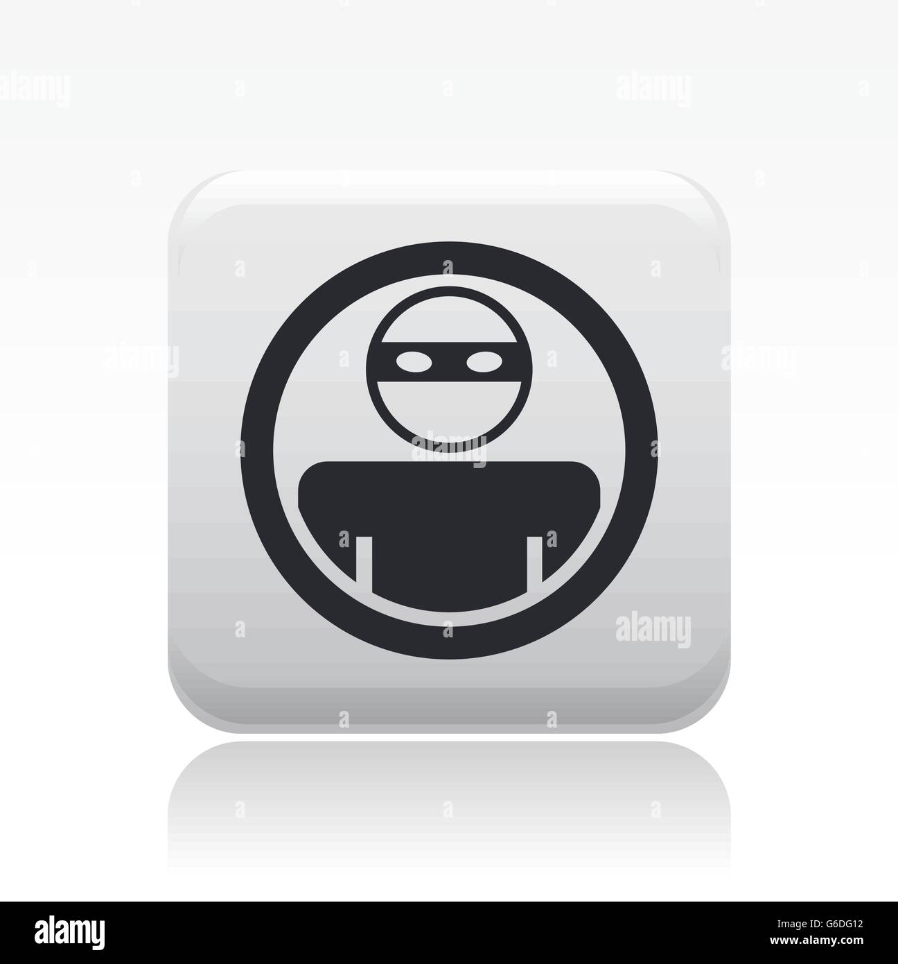 Vector illustration of single isolated thief icon Stock Vector Image ...