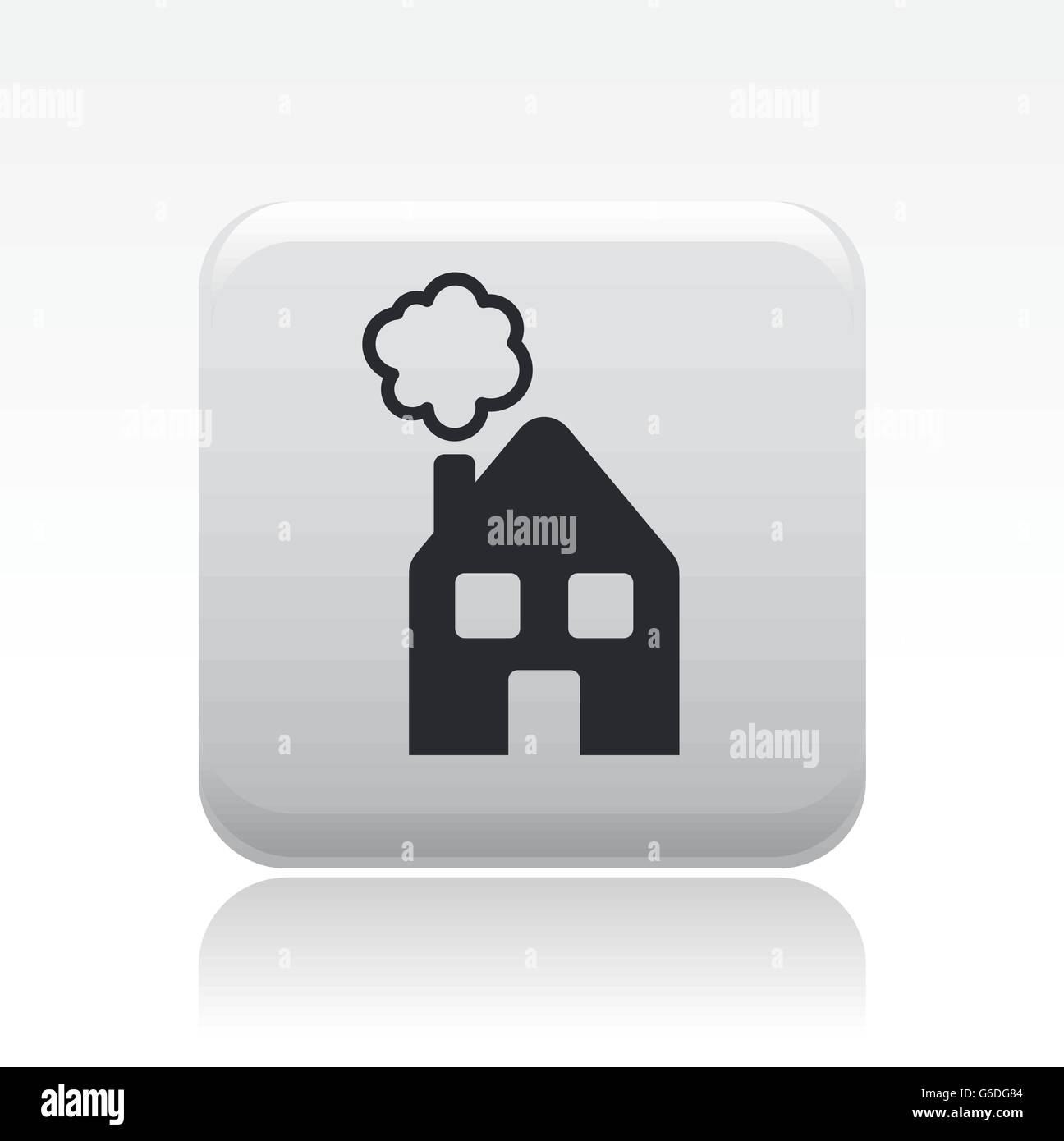 Vector illustration of single isolated home icon Stock Vector Image ...