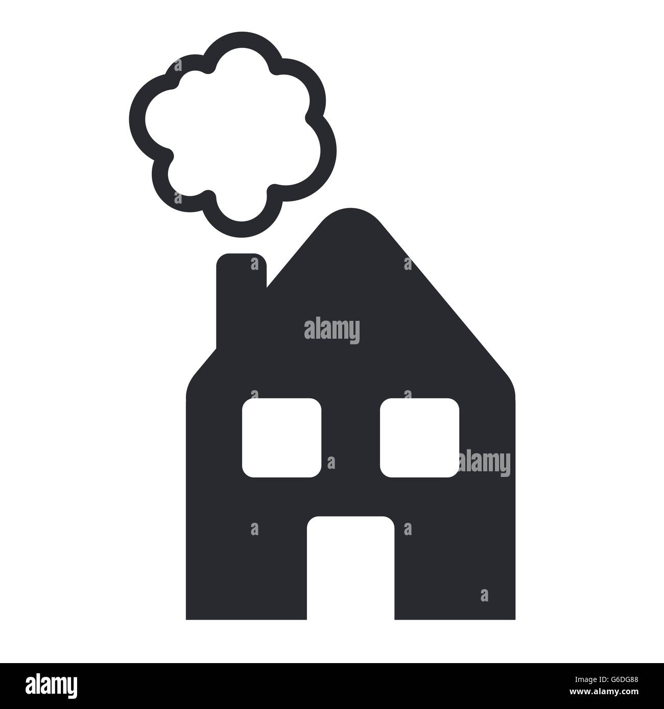 Vector illustration of single isolated home icon Stock Vector Image ...