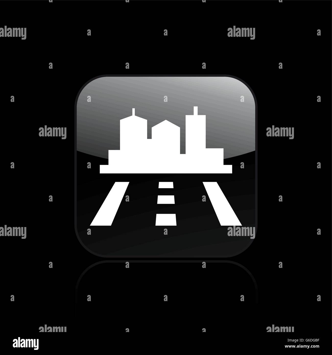 Vector illustration of single isolated navigate icon Stock Vector Image ...