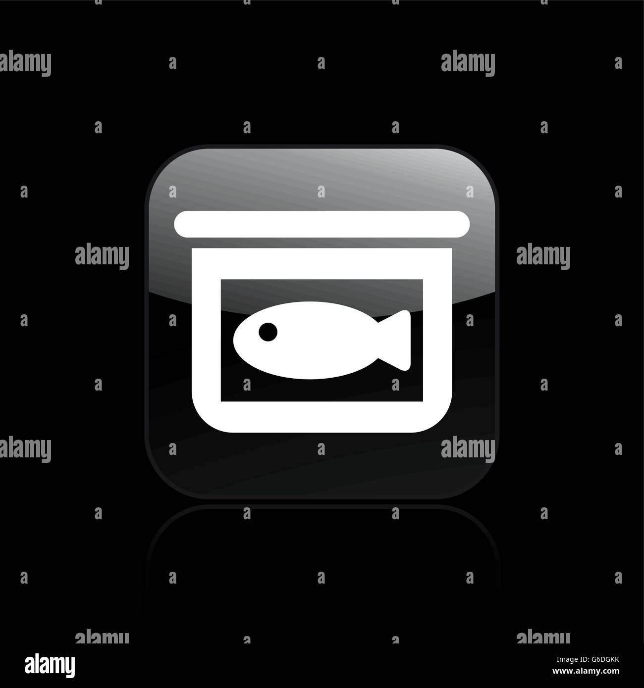 Vector illustration of single isolated fish icon Stock Vector Image ...