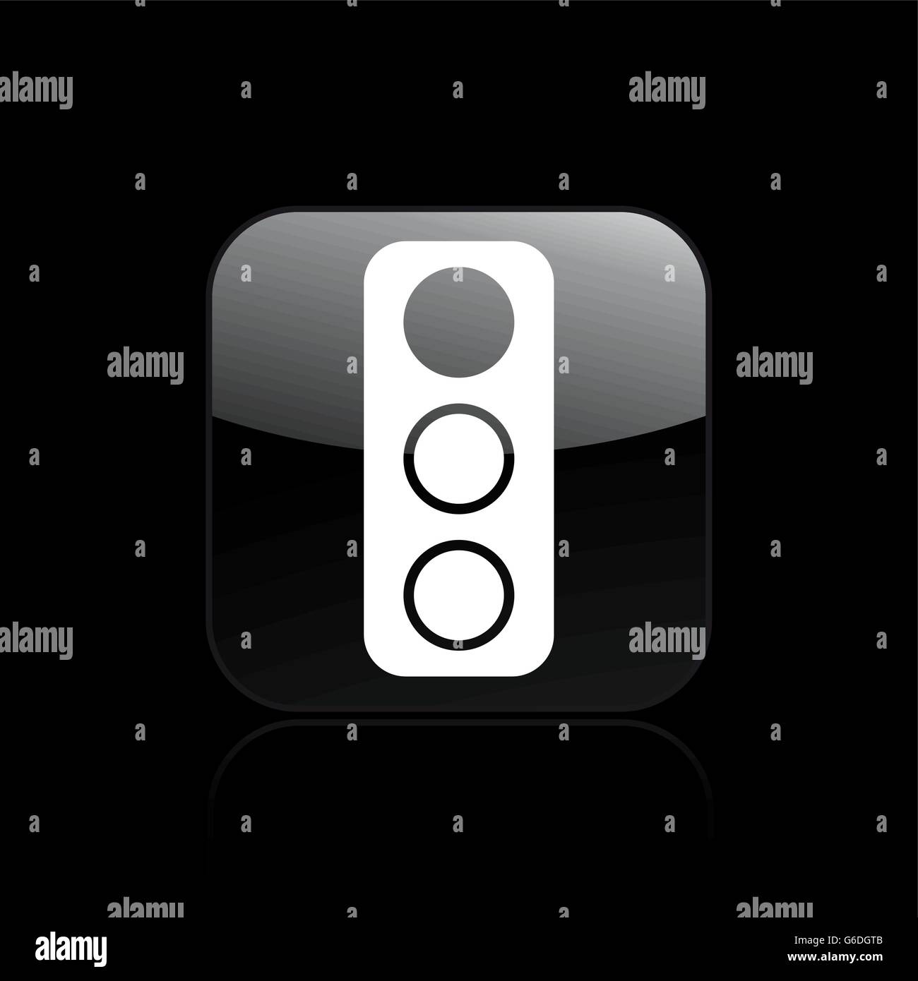 Vector illustration of single isolated traffic light icon Stock Vector ...