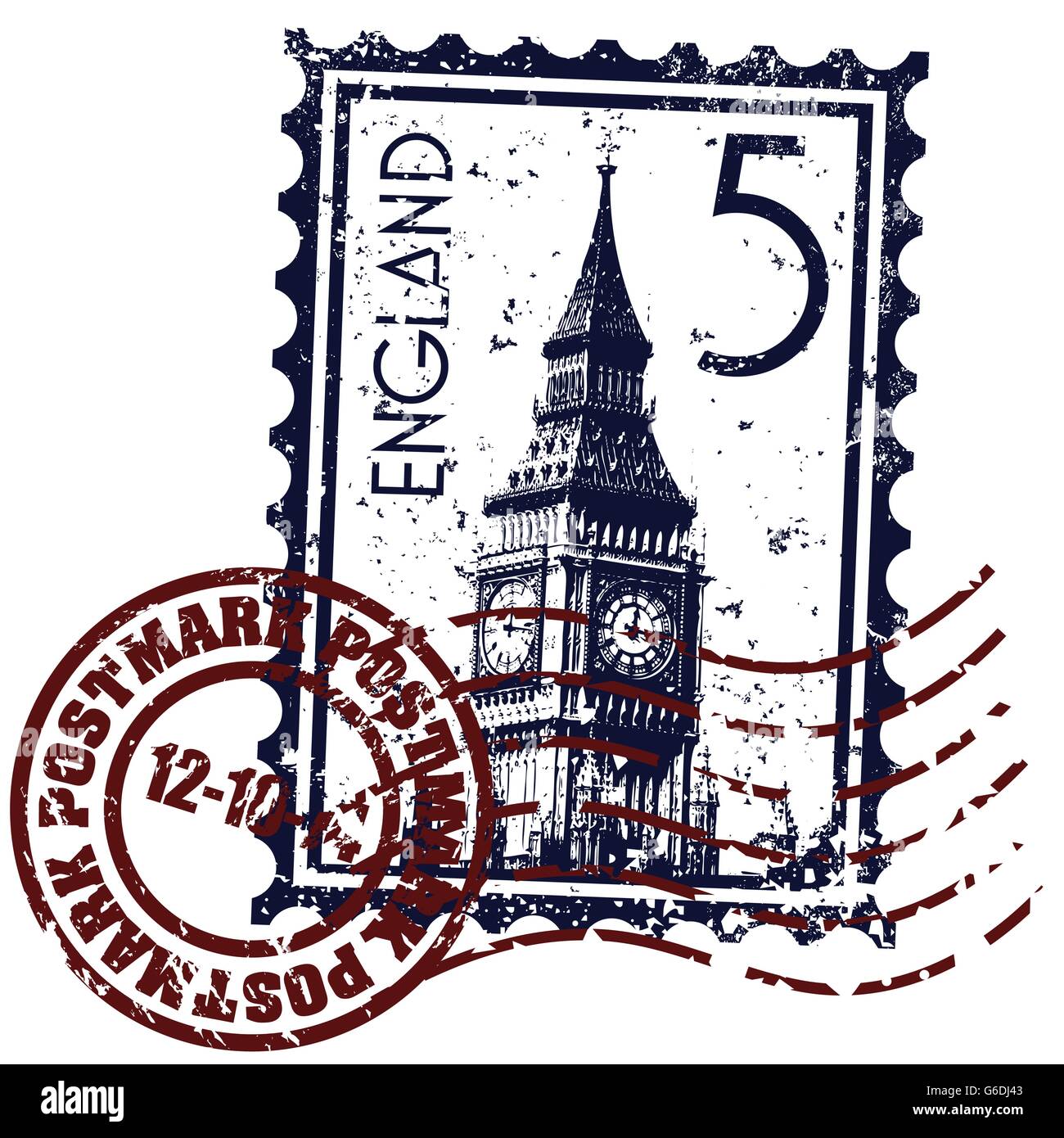 Vector illustration of single isolated London print icon Stock Vector ...