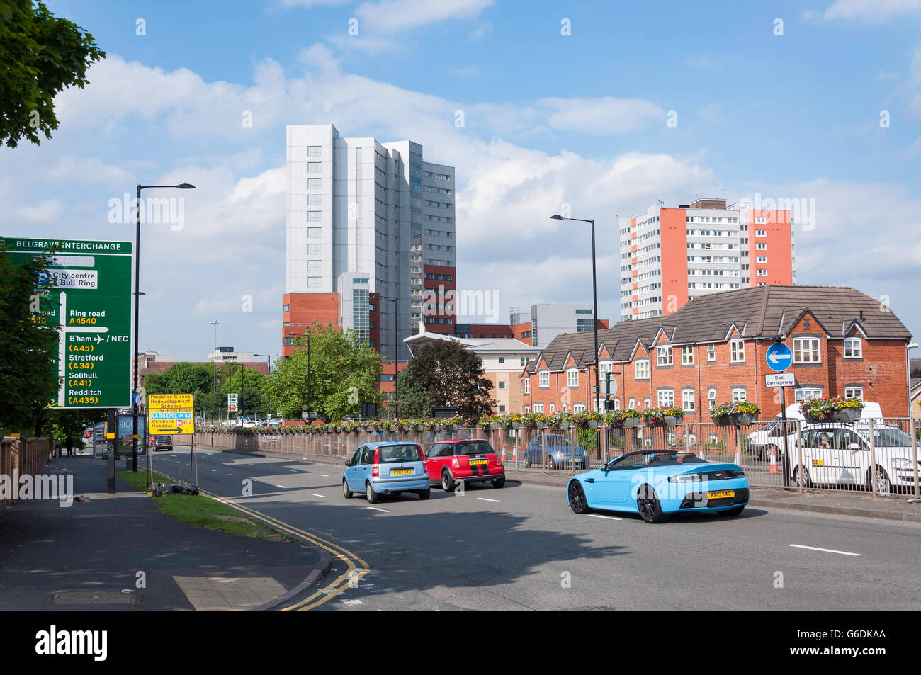 Bristol Road showing My Student Village building (University