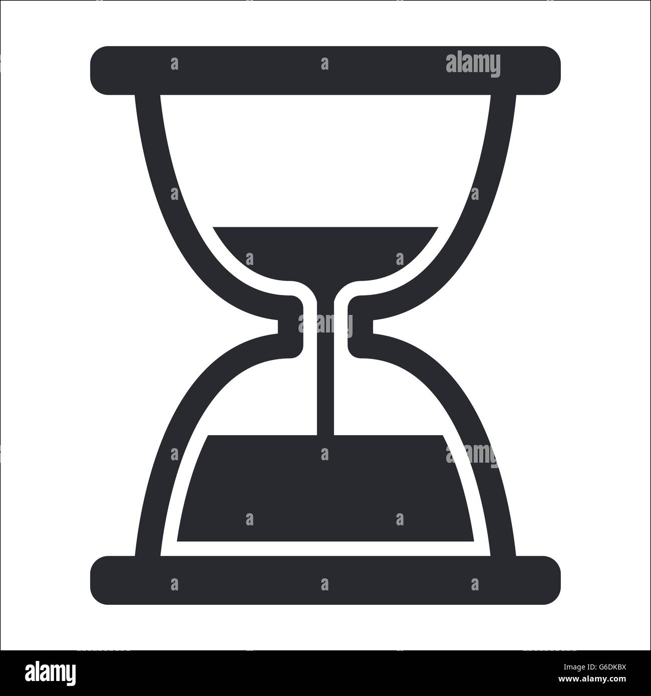 Vector illustration of single isolated hourglass icon Stock Vector ...