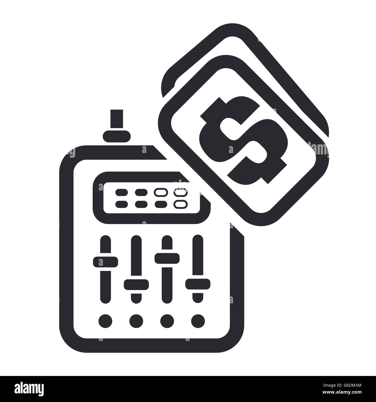 Vector illustration of single isolated dj price icon Stock Vector Image ...