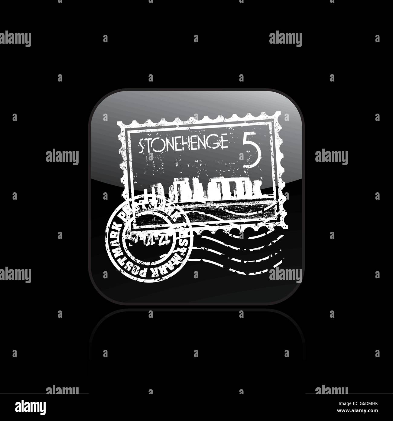 Vector illustration of single isolated Stonehenge icon Stock Vector ...