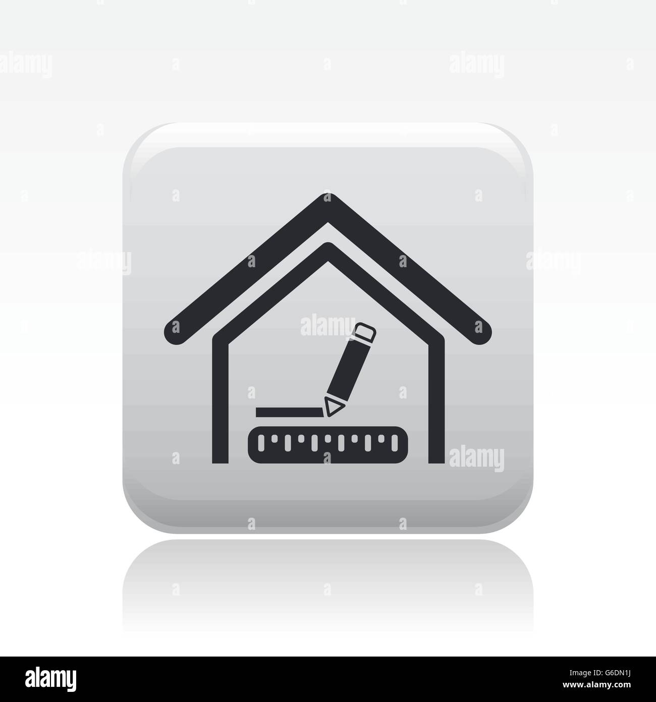 Vector illustration of single isolated interior design icon Stock ...